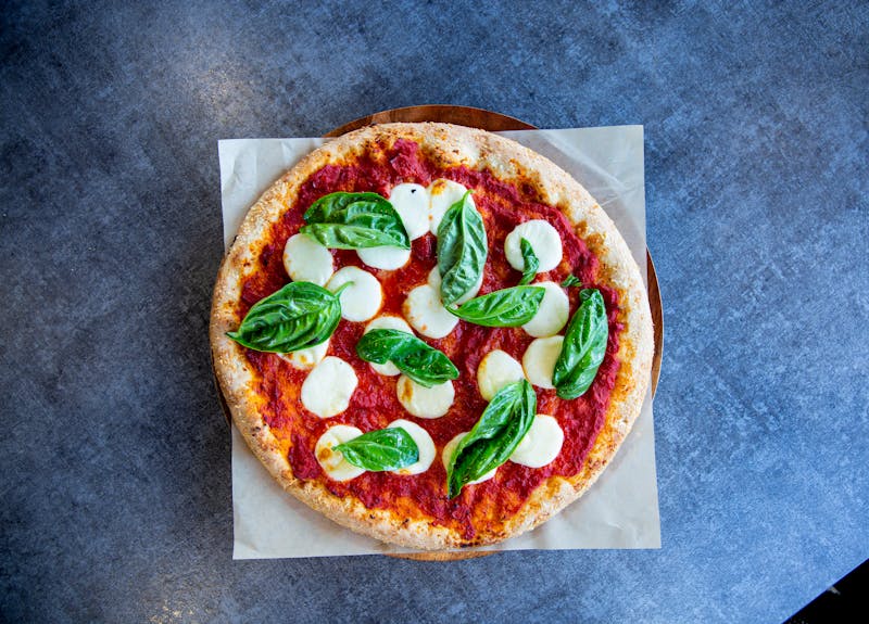 Dions Margherita Pizza fresh basil