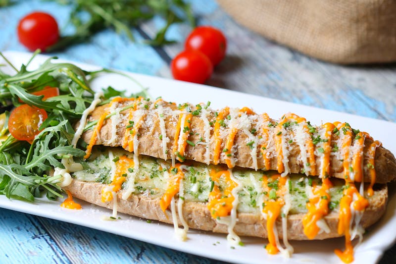 Dions Garlic Bread warm fresh